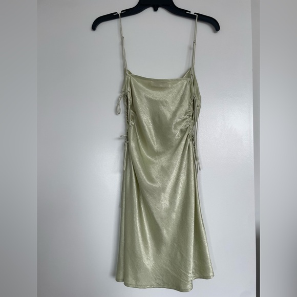 Mint Green Sheer Dress Size Medium - Picture 4 of 9